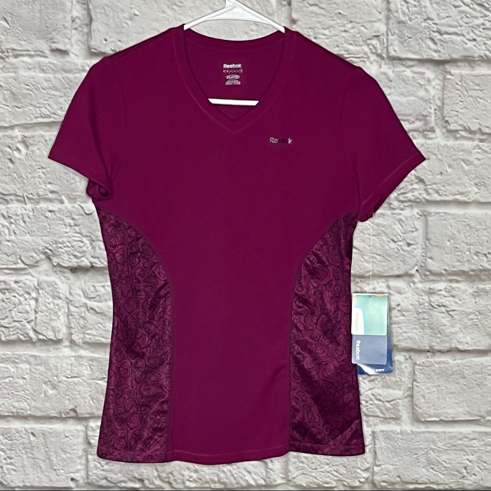NWT Reebok Athletic Casual Purple Shirt Women's‎ Size Small